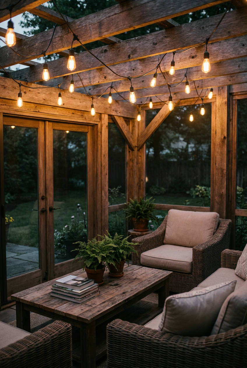 String Light Canopy