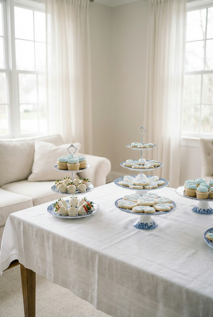 Classic Blue and White Elegance