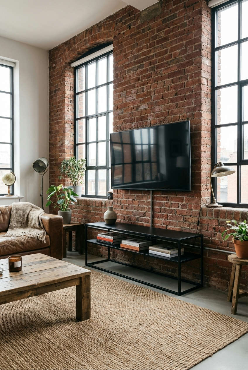 Industrial Chic Brick Wall