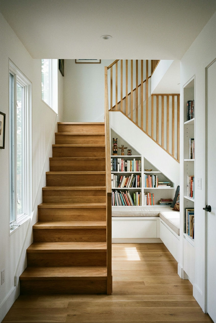 Under-Stair Storage & Bookshelves