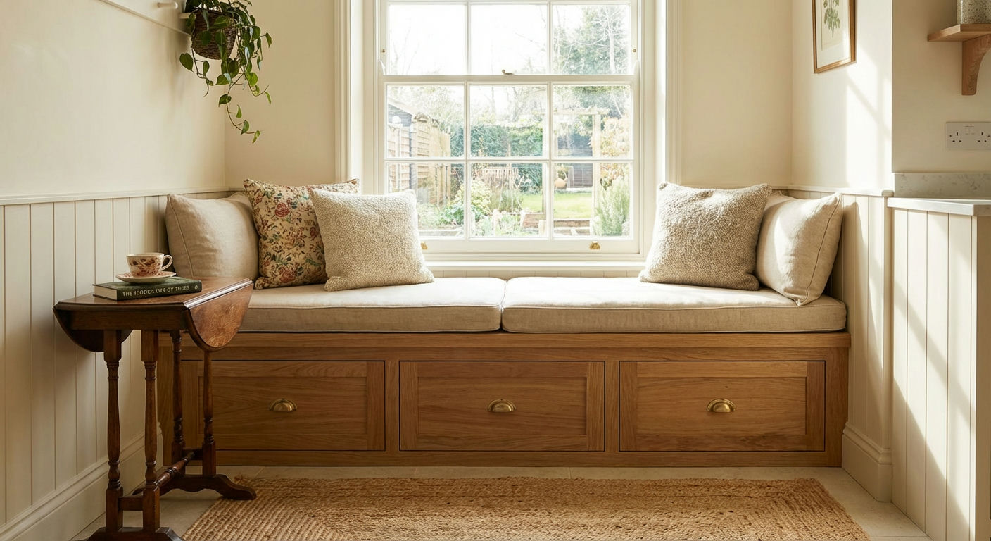 Window Seat Nook with Storage