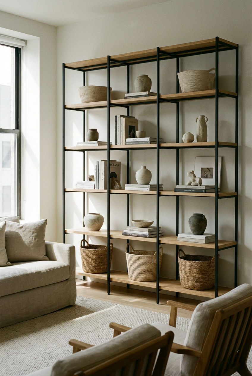 Industrial Black Shelving
