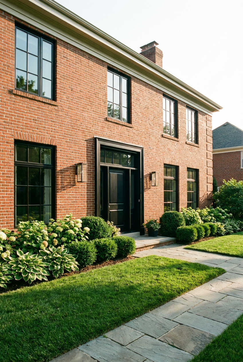 Classic Brick with Dark Trim