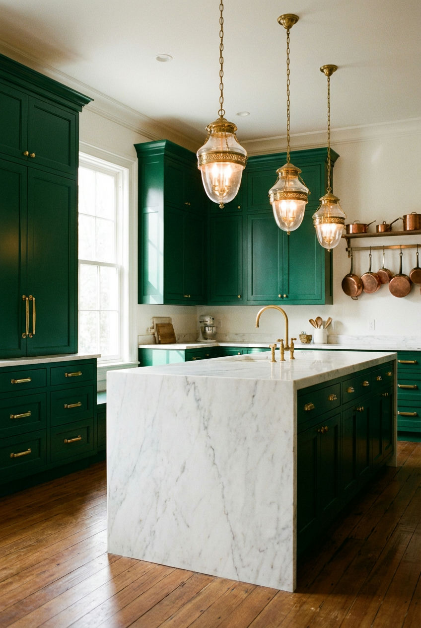 Deep Jewel-Toned Green