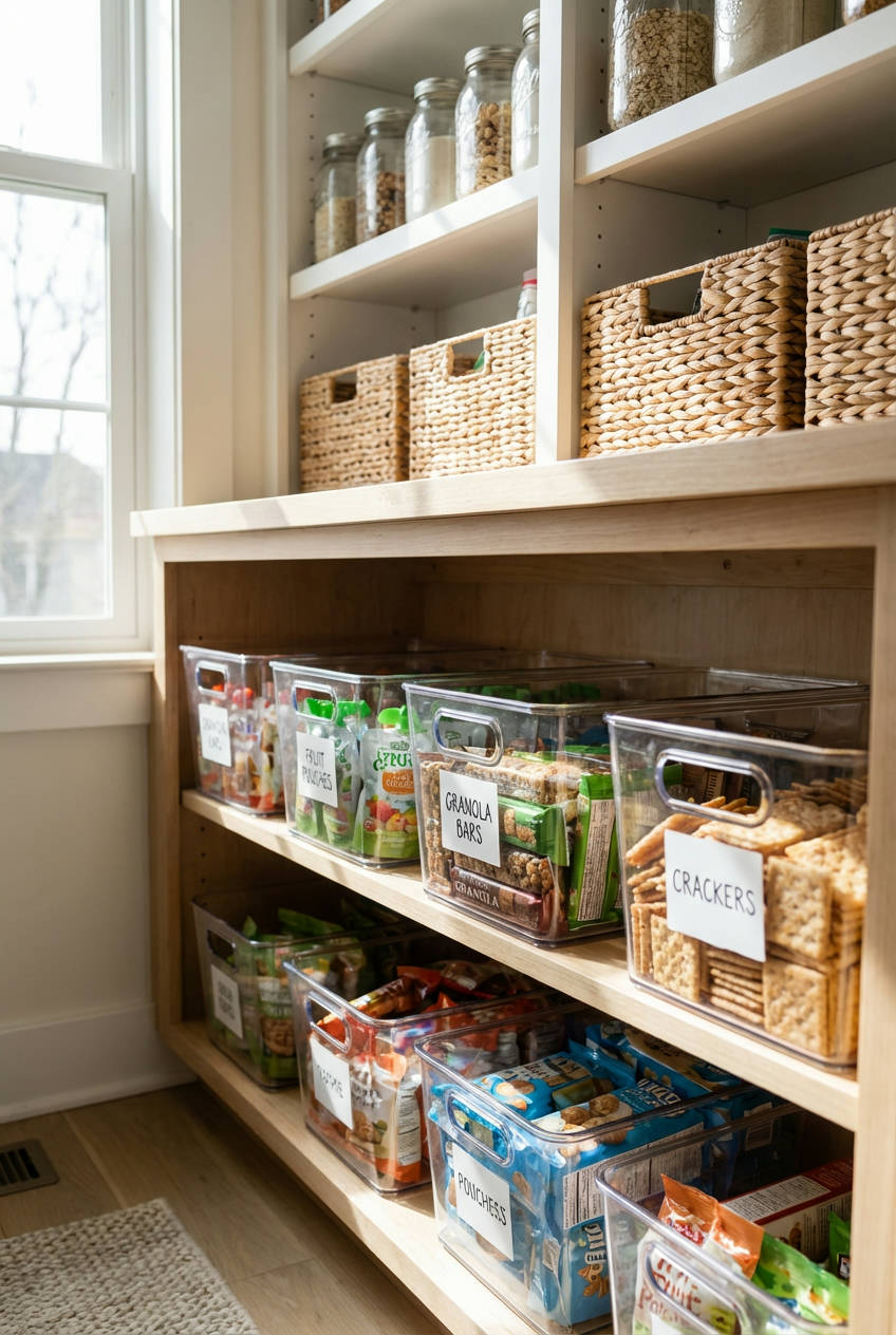 The Kid-Friendly Snack Zone Idea