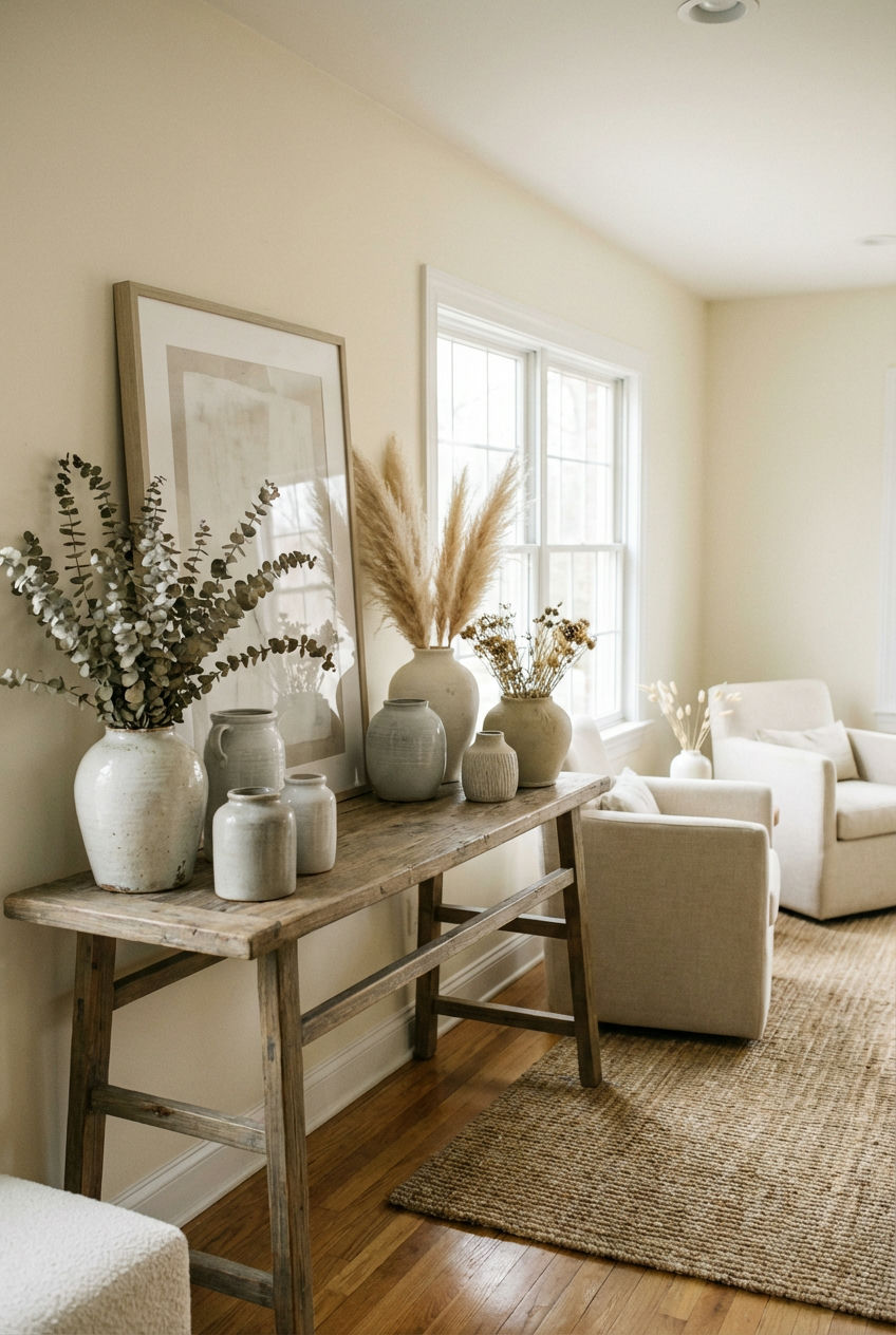 Ceramic Vases in Muted Tones