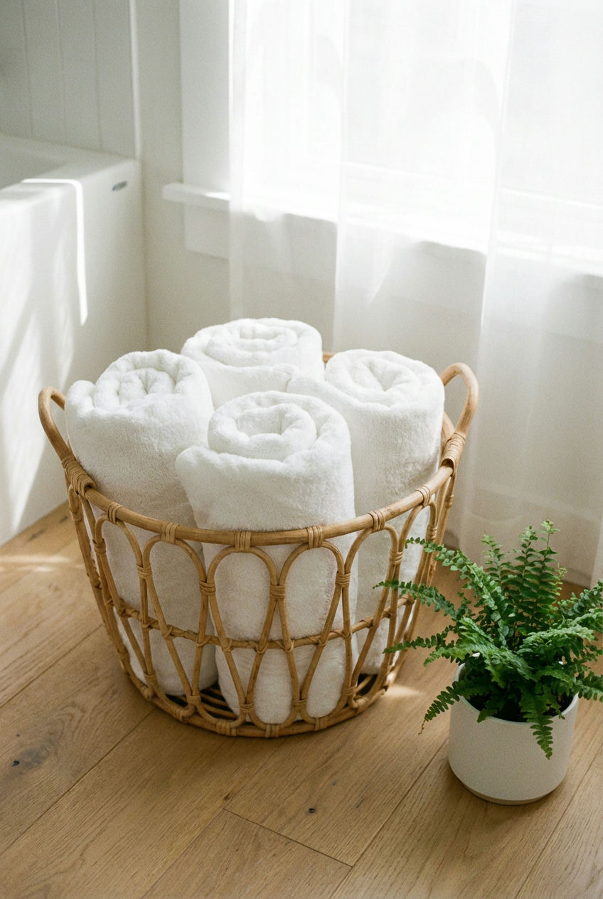Woven Baskets for Towels