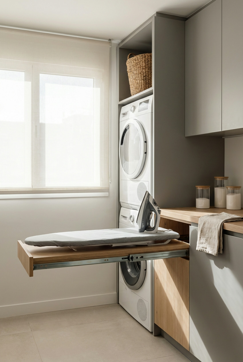 Pull-Out Ironing Board Integration