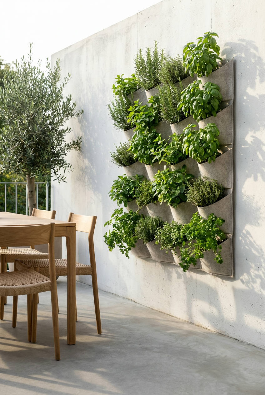 Vertical Herb Garden Wall