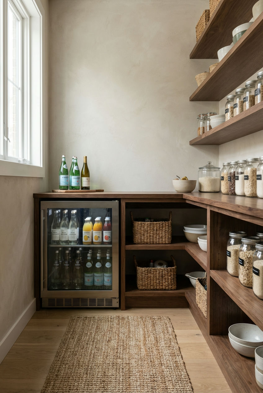Pantry-with-Beverage-Fridge