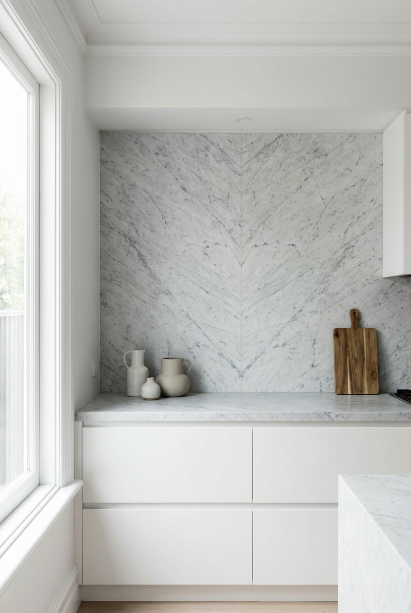 Statement Stone Backsplashes