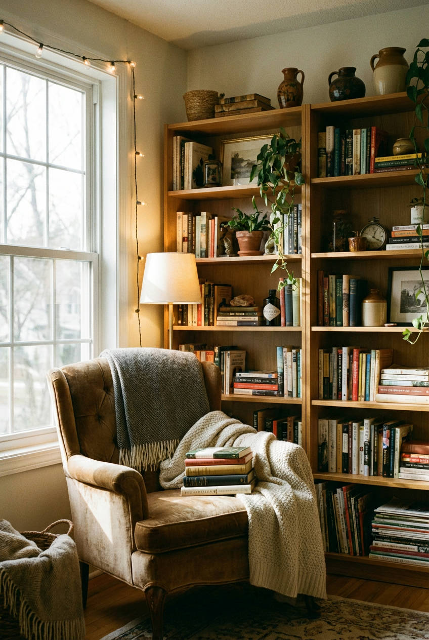 Eclectic Reading Nook
