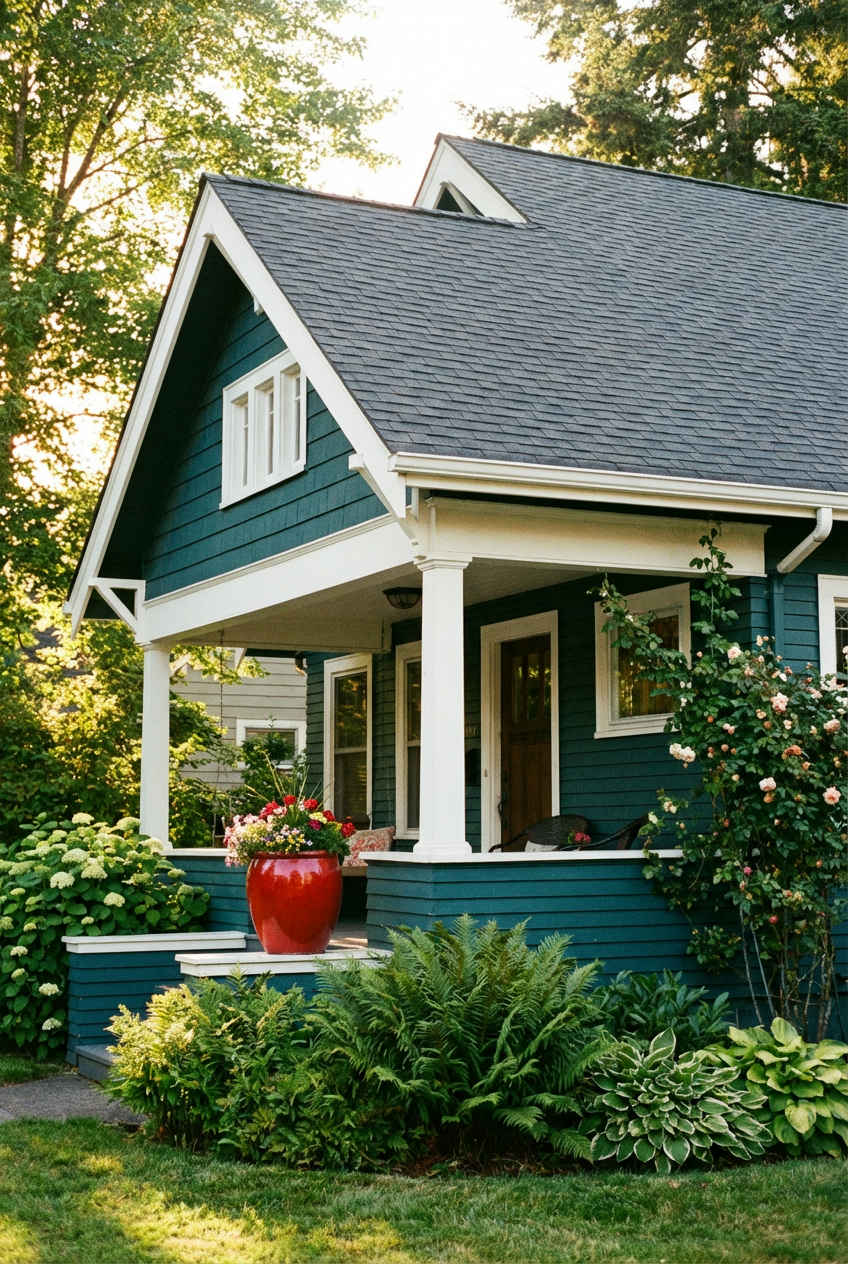 Deep Teal for a Pop of Color