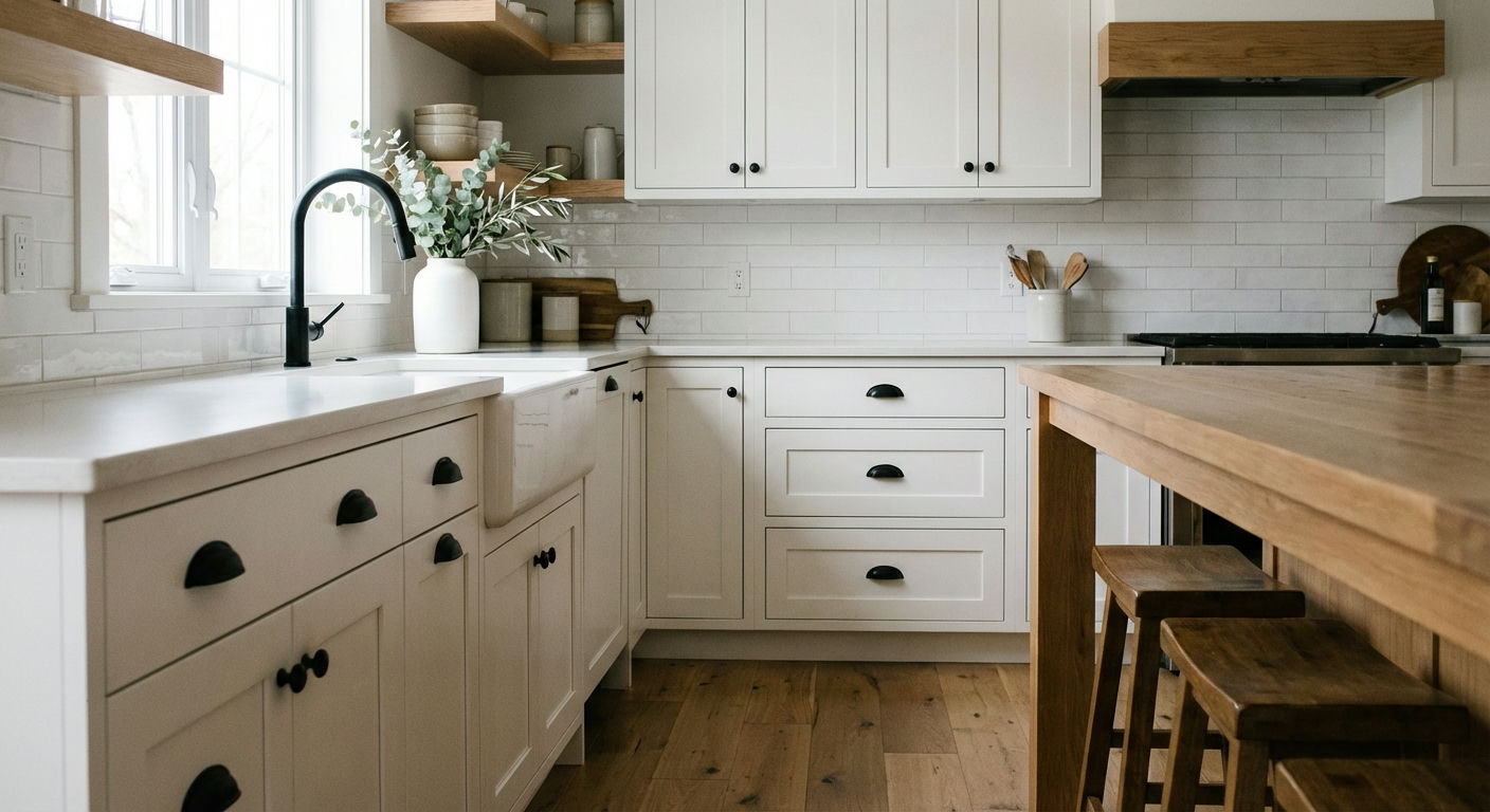 Matte Black Hardware and Faucets
