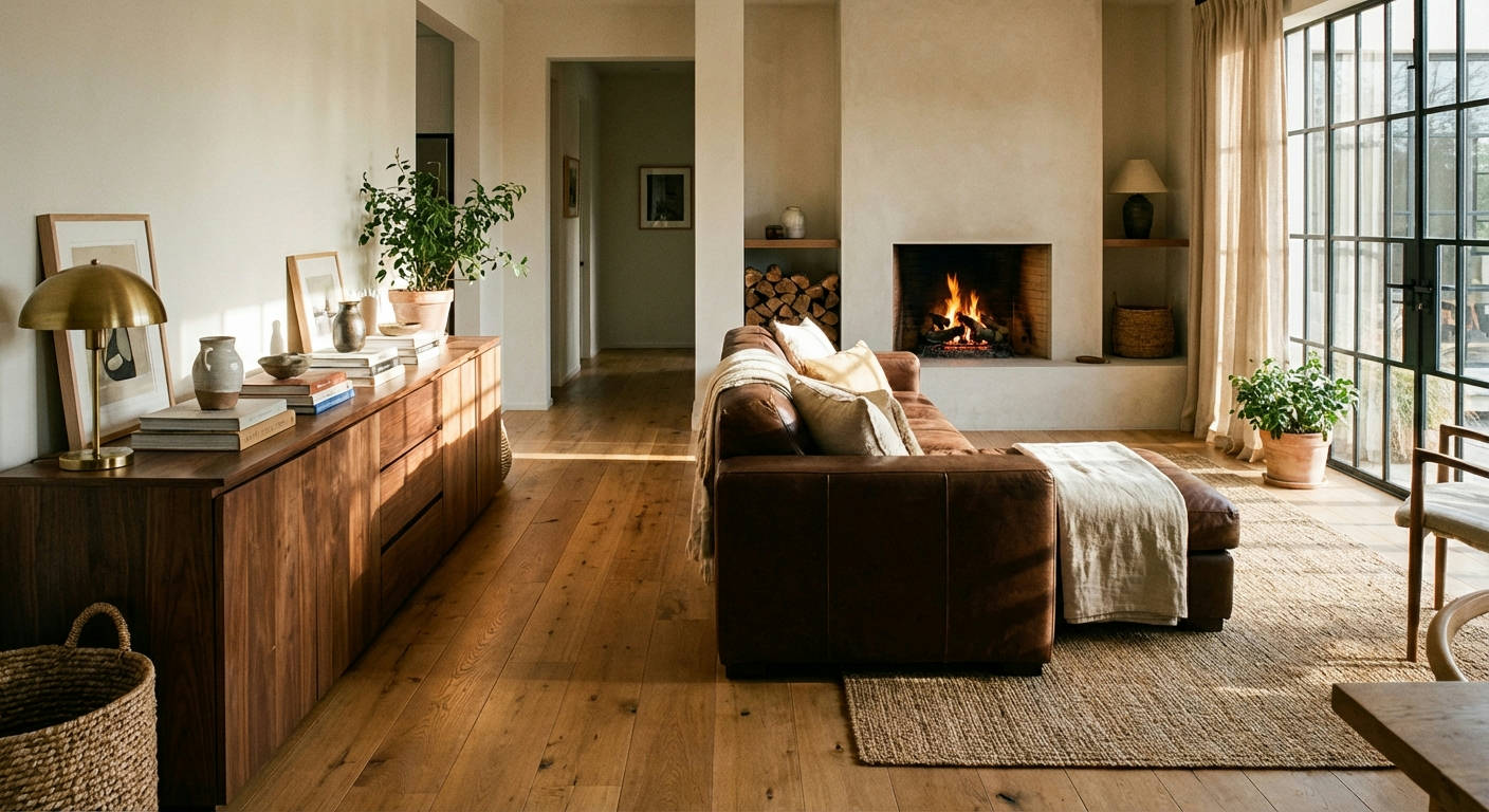 Warm Wood Tones Throughout