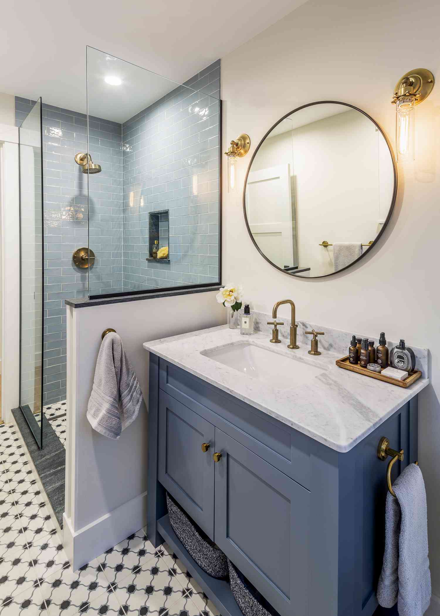 34 Blue Bathrooms For Every Style That Will Relax and Recharge You