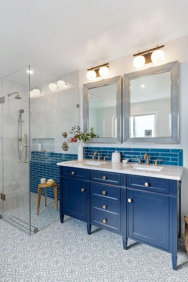 50 Shades of Blue: Blue Bathroom Remodel Designs — HDR Remodeling