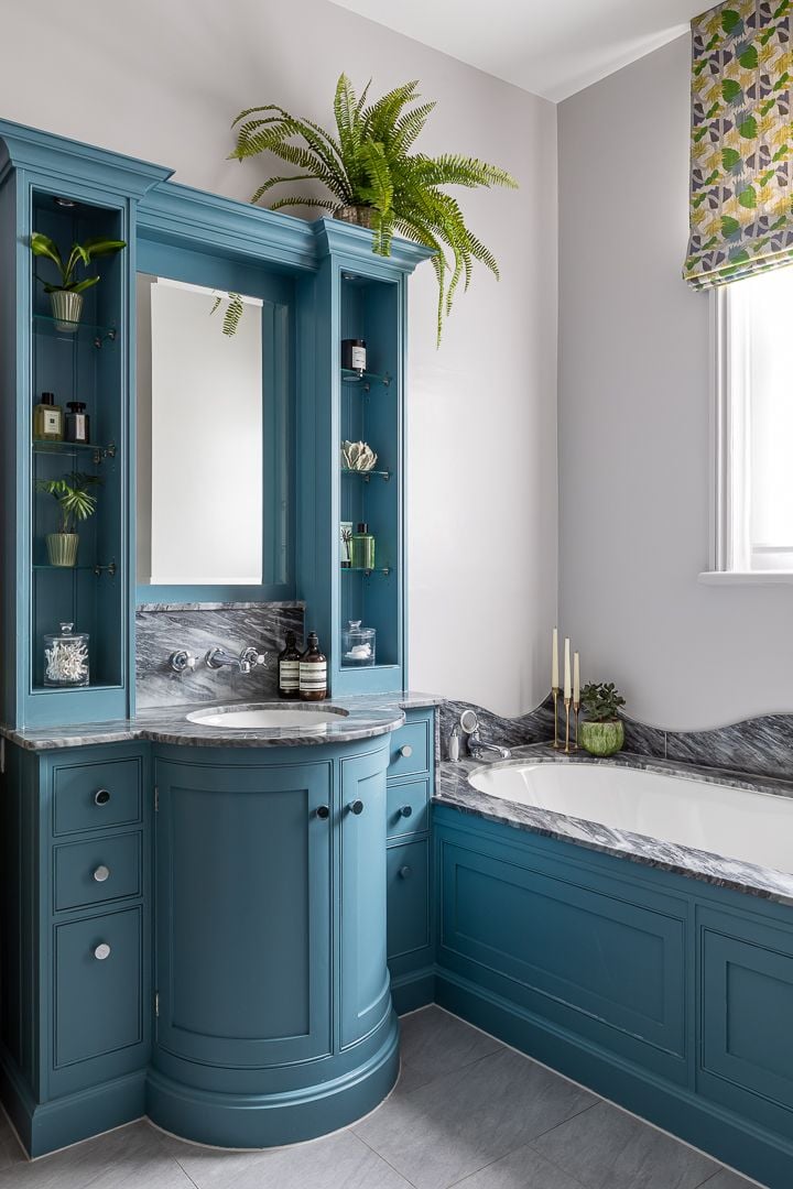 Blue Modern Bathroom Ideas - Edward Bulmer Paint