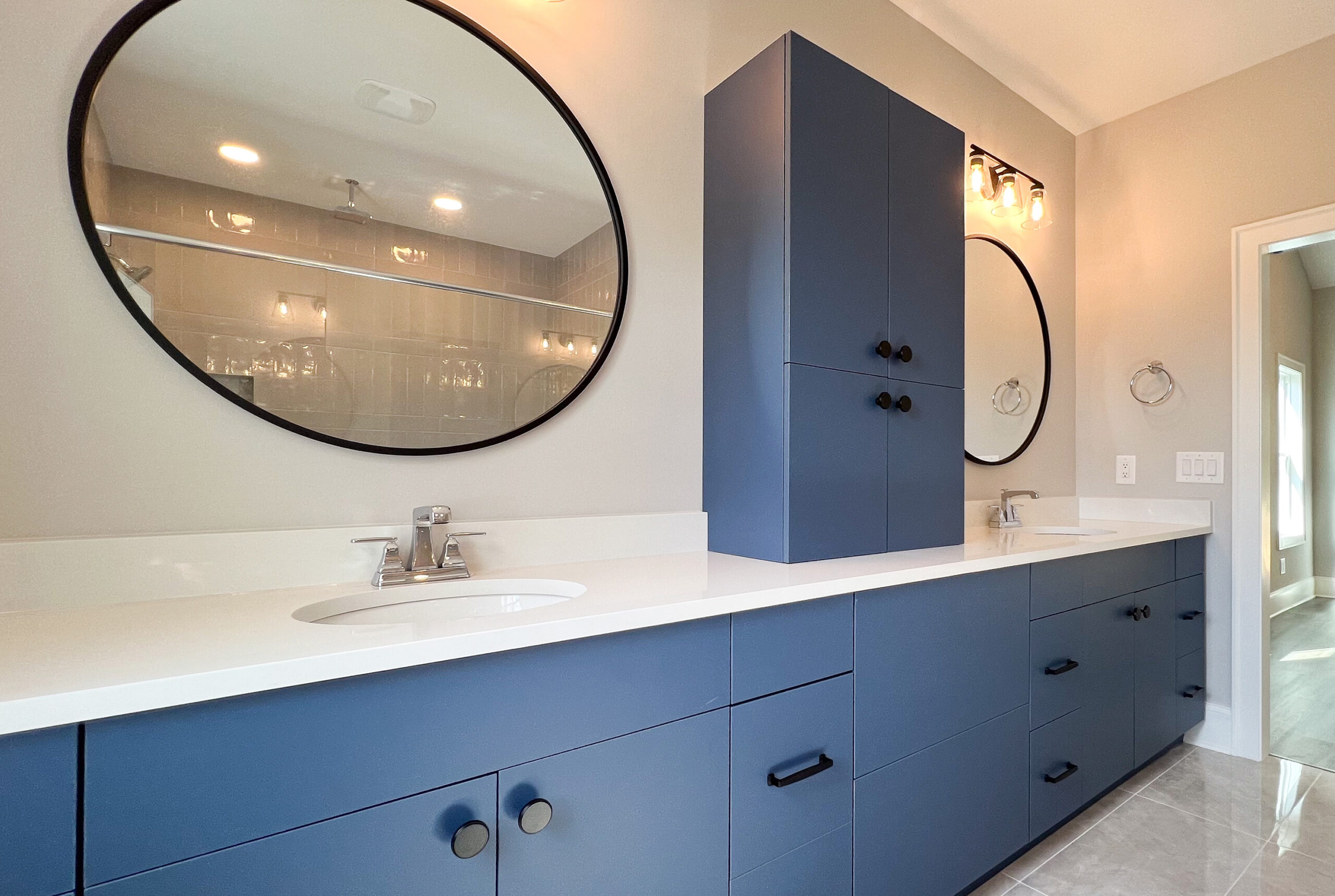 Embracing Bold Colors in Bathroom Cabinets - Featuring Projects by Legacy Lake Homes + NG Designs - Prodigy Cabinets