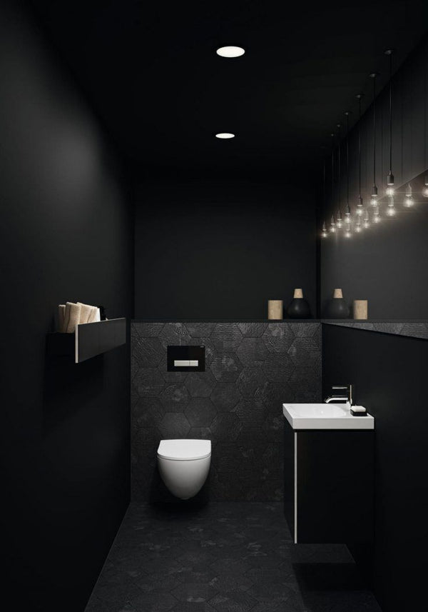 15 Ideas for a Glam Black and White Bathroom Design