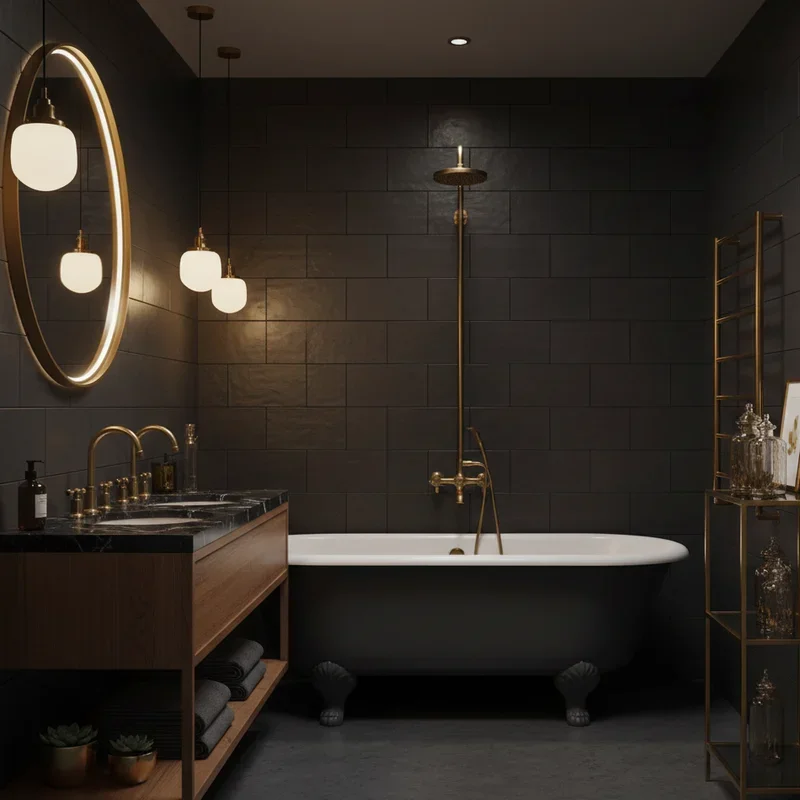 16 Dark Moody Bathroom Ideas to Create a Bold Retreat