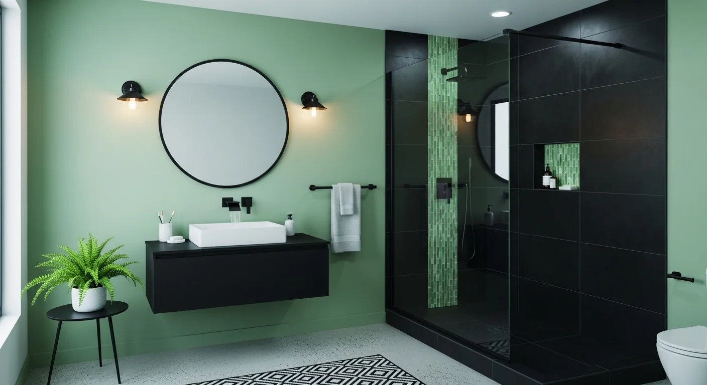 19 Sage Green and Black Bathroom Ideas for a Fresh Space