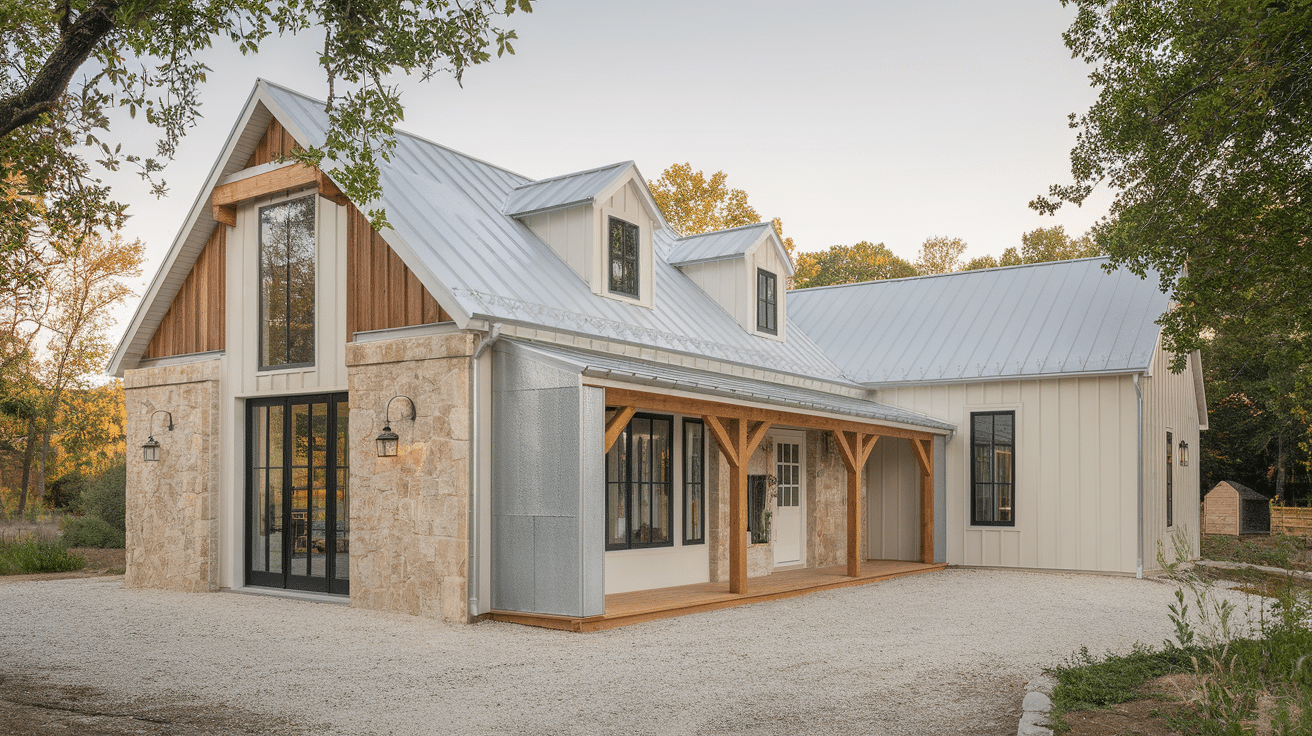 29 Simple Small Modern Farmhouse Exterior Ideas - A House in the Hills