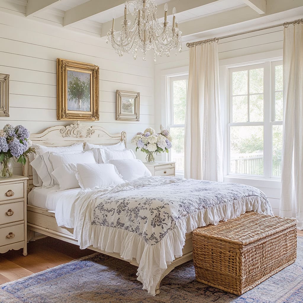 31 Modern French Country Bedroom Ideas with Vintage Charm