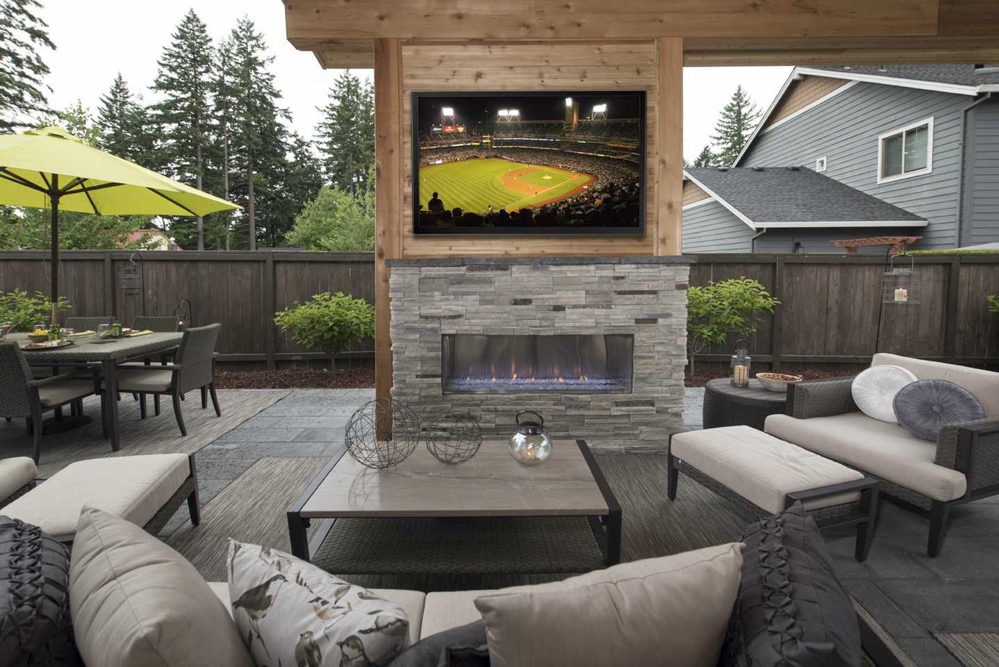 50 Outdoor Fireplace designs - Premier Backyard Living