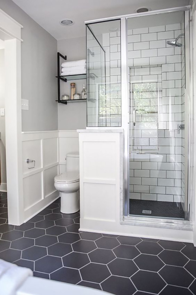 52 Half Wall Bathroom Ideas for More Privacy Without Losing Light