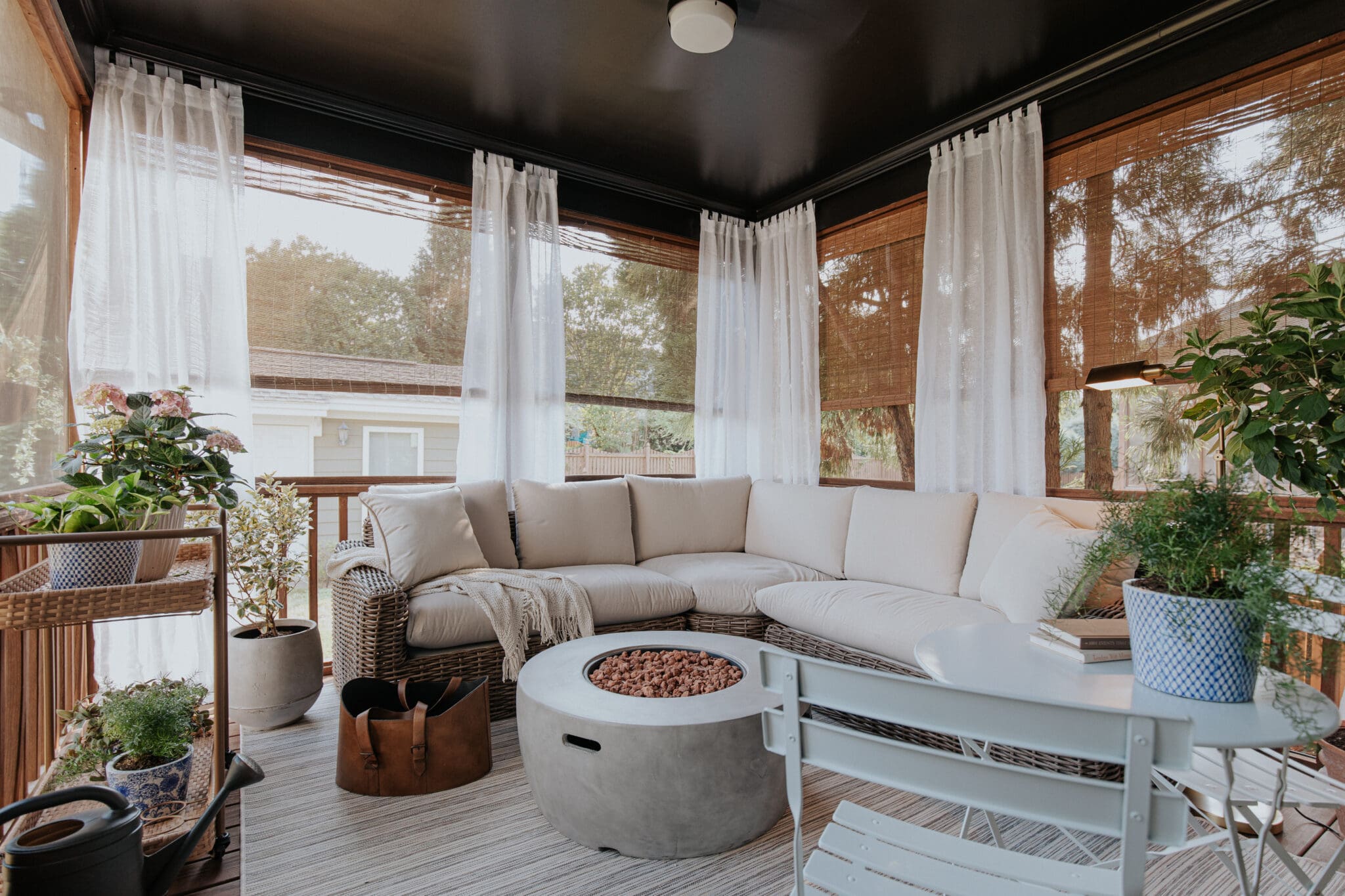 A Screened in Porch Makeover - Chris Loves Julia