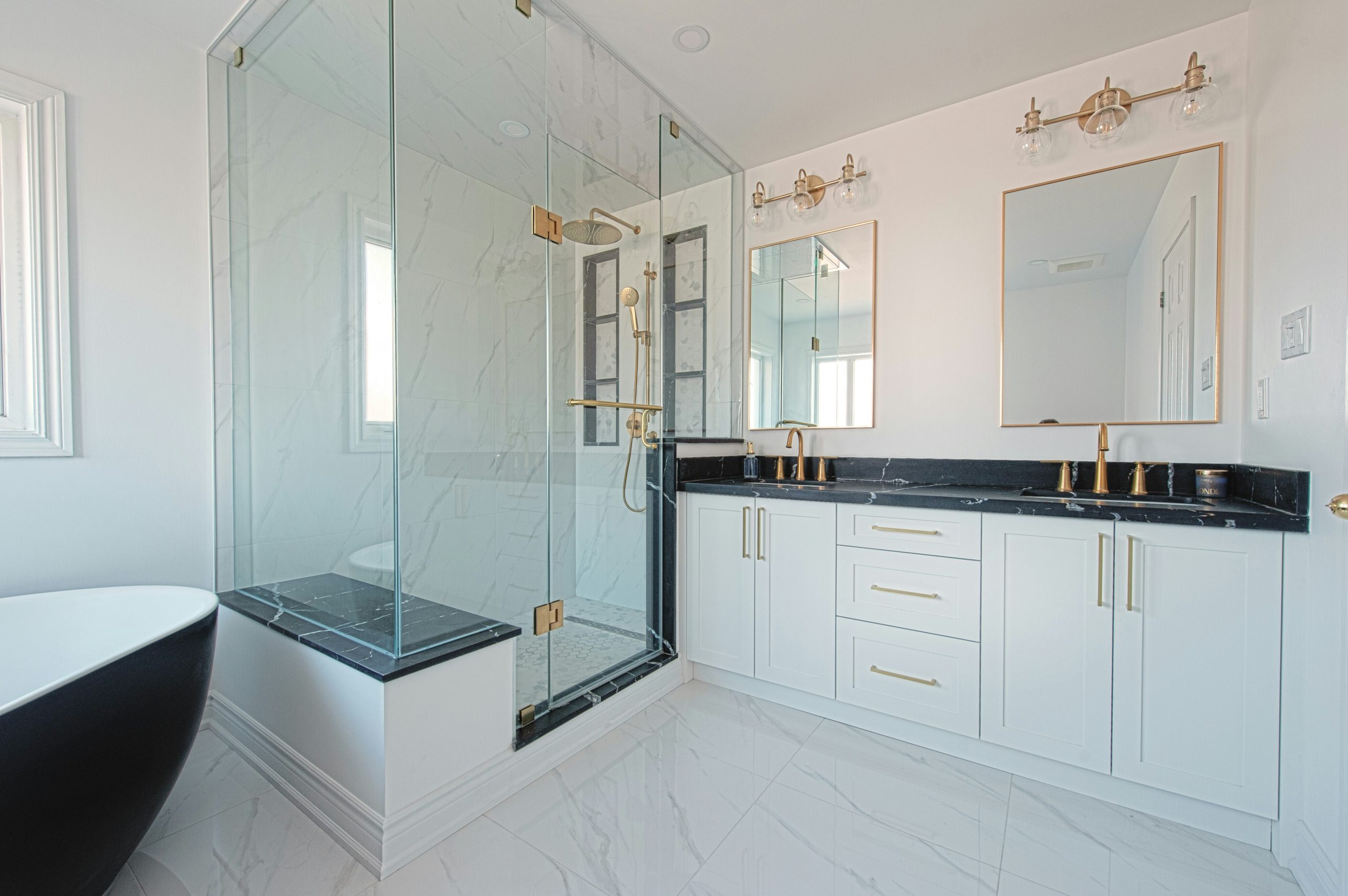 A smart walk-in shower combines advanced technology with sleek, accessible design to create a personalized, spa-like bathing experience. Featuring digital controls, it allows precise adjustment of wat