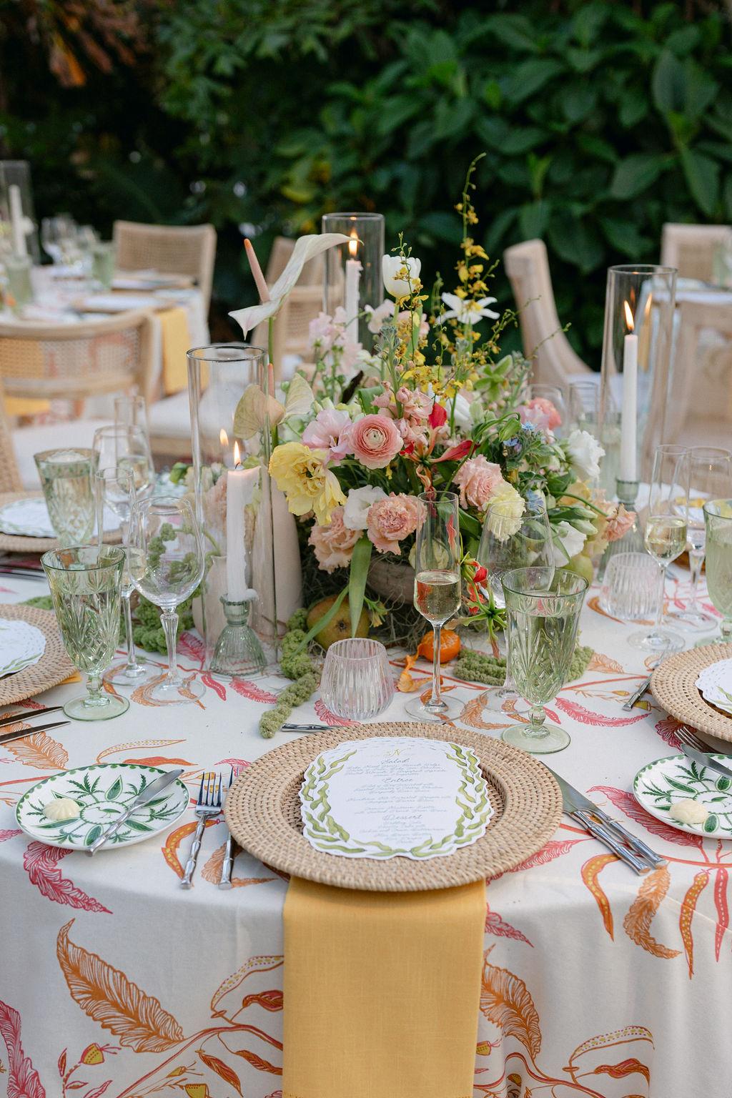 A Tropical Garden Party Wedding at the Bride's Family Waterfront Home