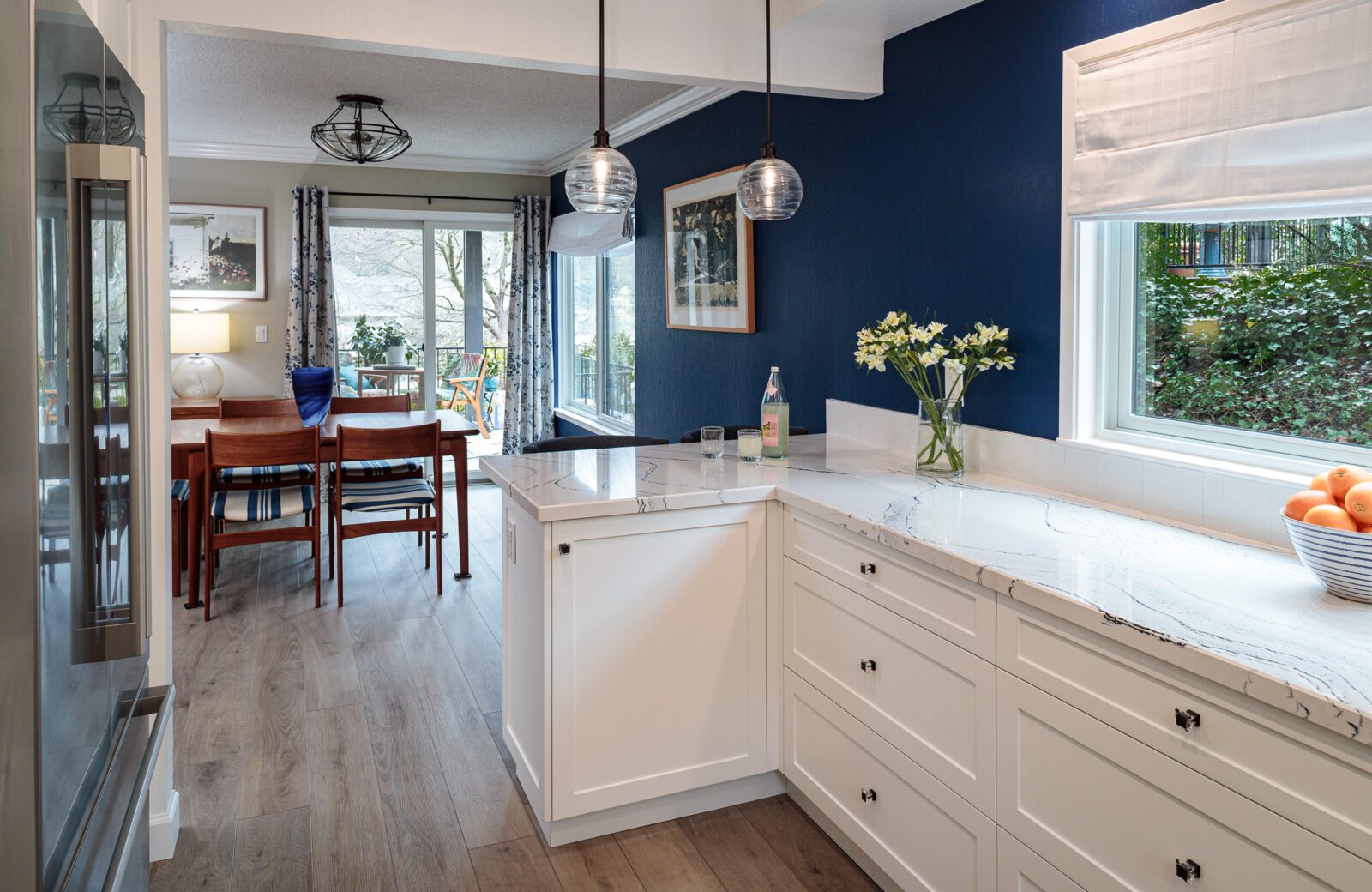 Blue and White Kitchen Remodel