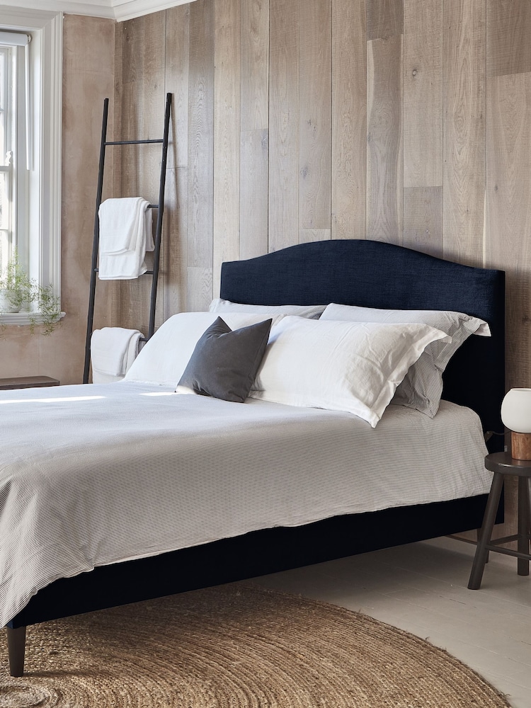 Buy Darlings Of Chelsea French Navy Blue Avebury Low Upholstered Bed from the Next UK online shop
