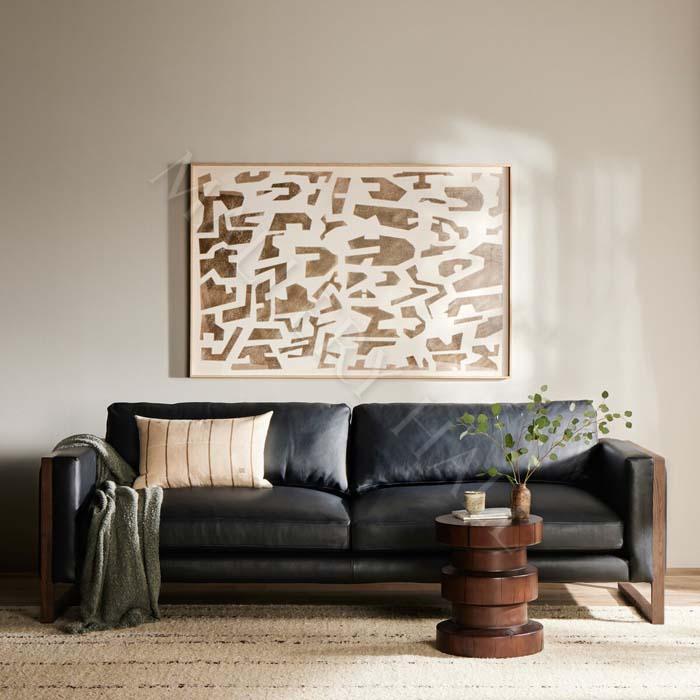 Camden Noir Mid Century Sofa