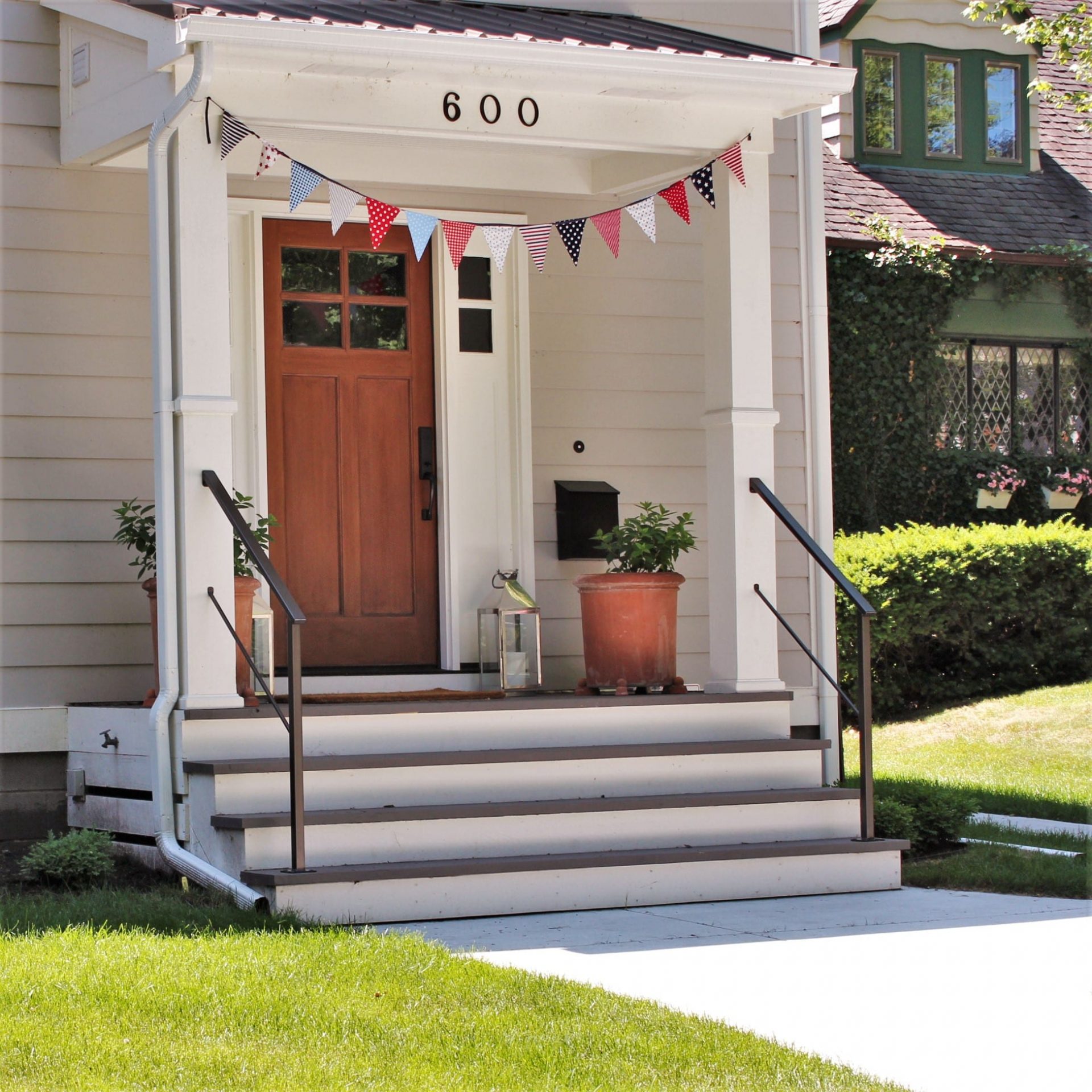 Classic Metal Handrails for Porch Steps - Custom Design