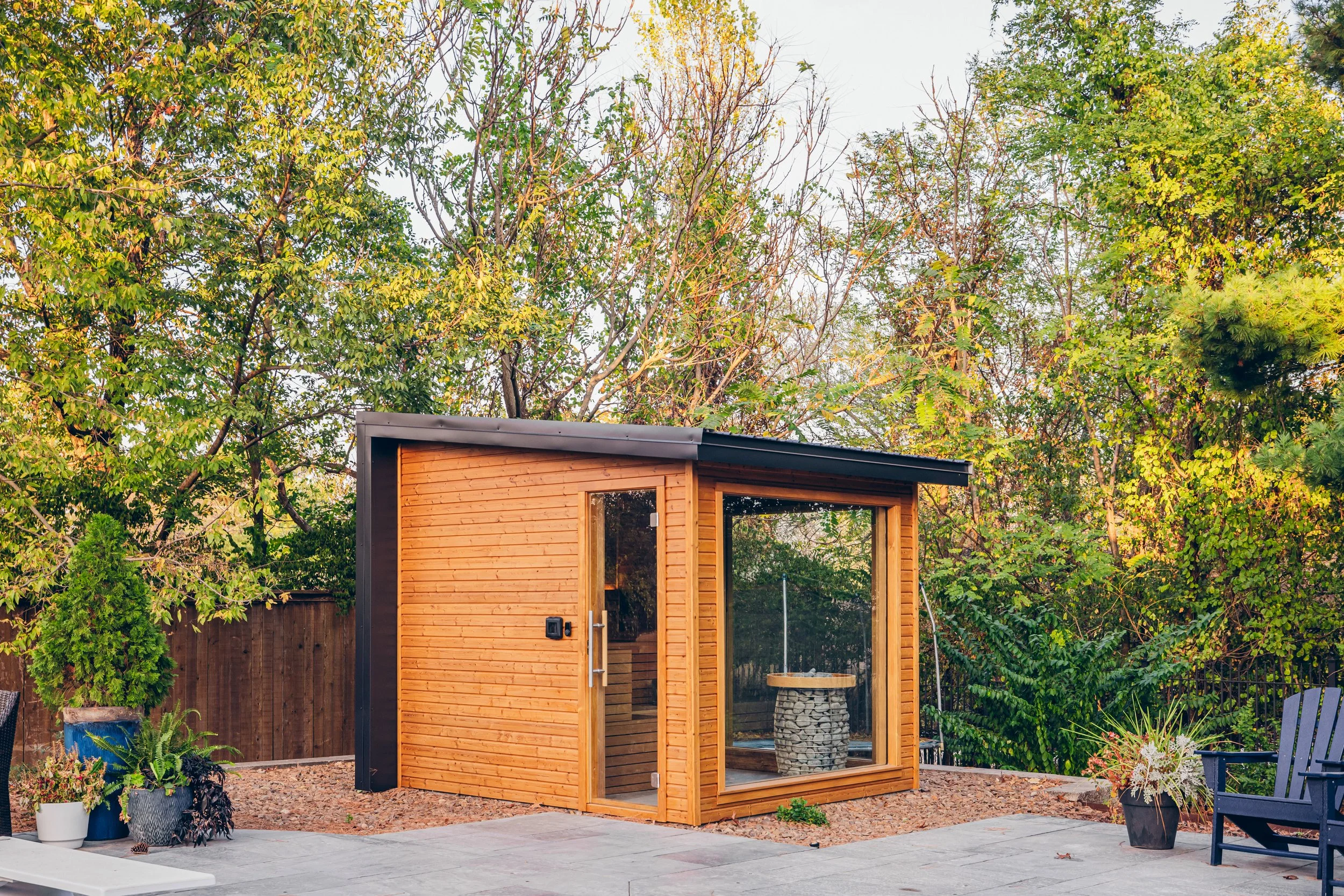 Custom Modern Sauna — ChillFire Saunas