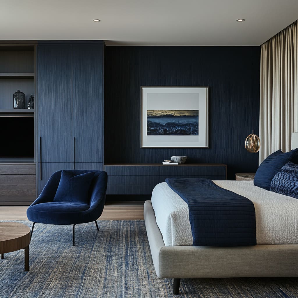 Dark Blue Bedroom Design Ideas: Striking the Right Balance