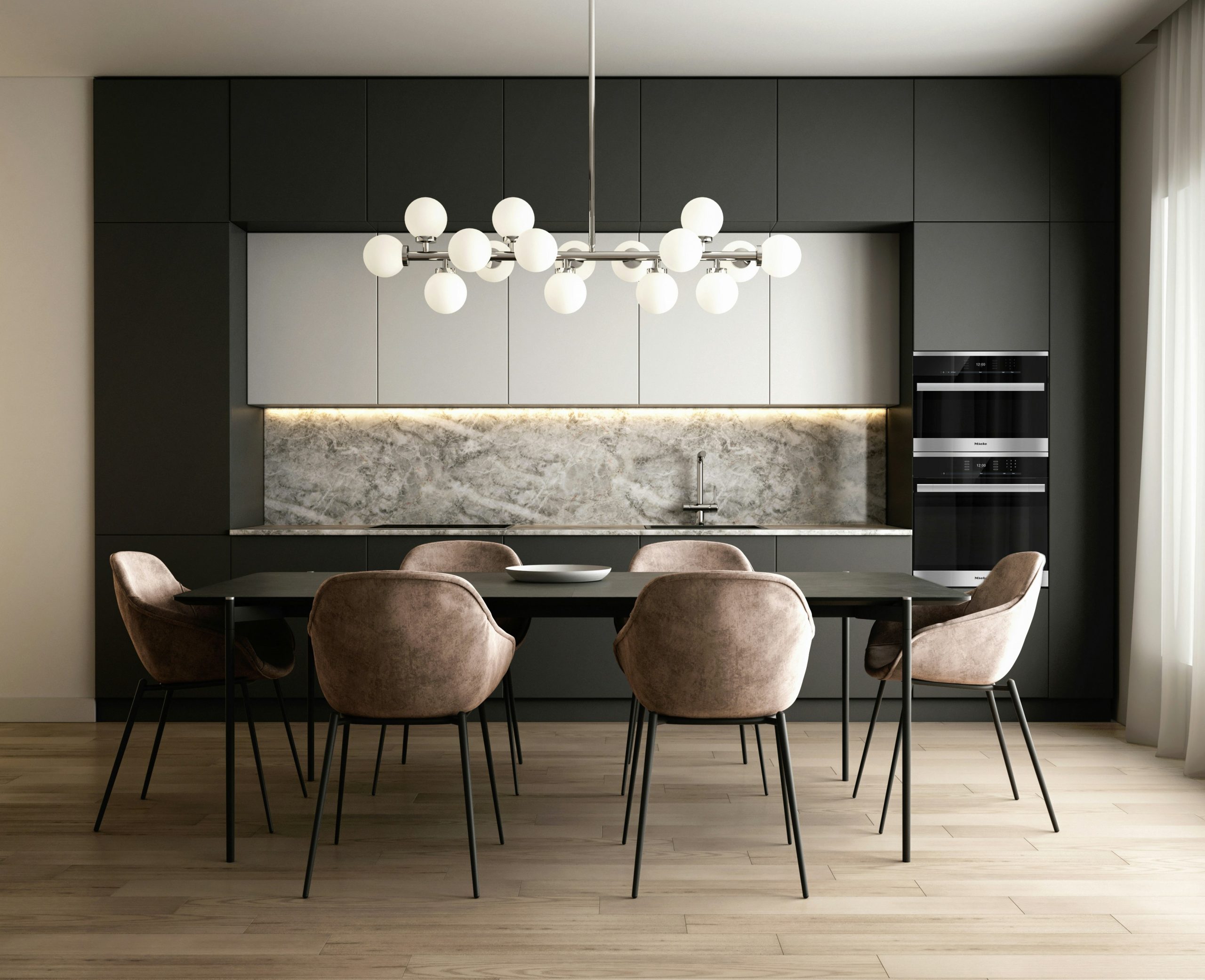 Dark kitchen 