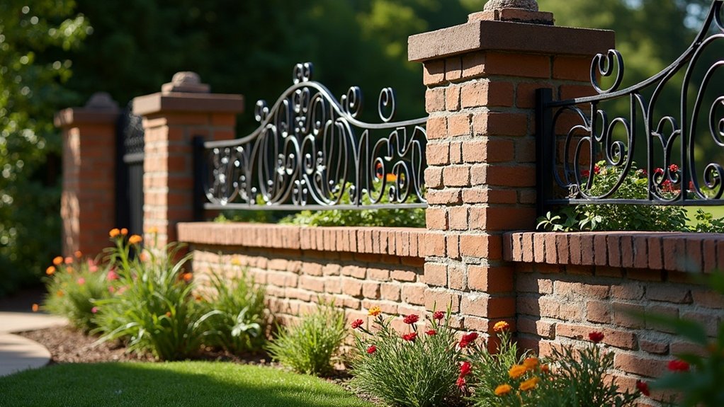 Decorative Custom Fencing Ideas With Stone or Brick Bases - Broward County Fence & Pergola