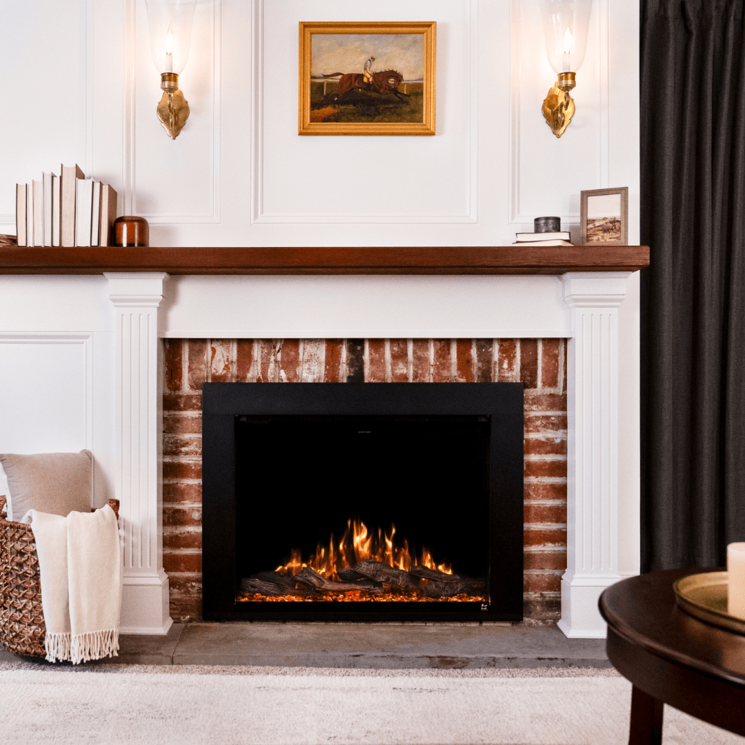 Fireplace Insert Electric Flame Fireplace Modern Flames 26-inch Redstone Built-In Electric Fireplace