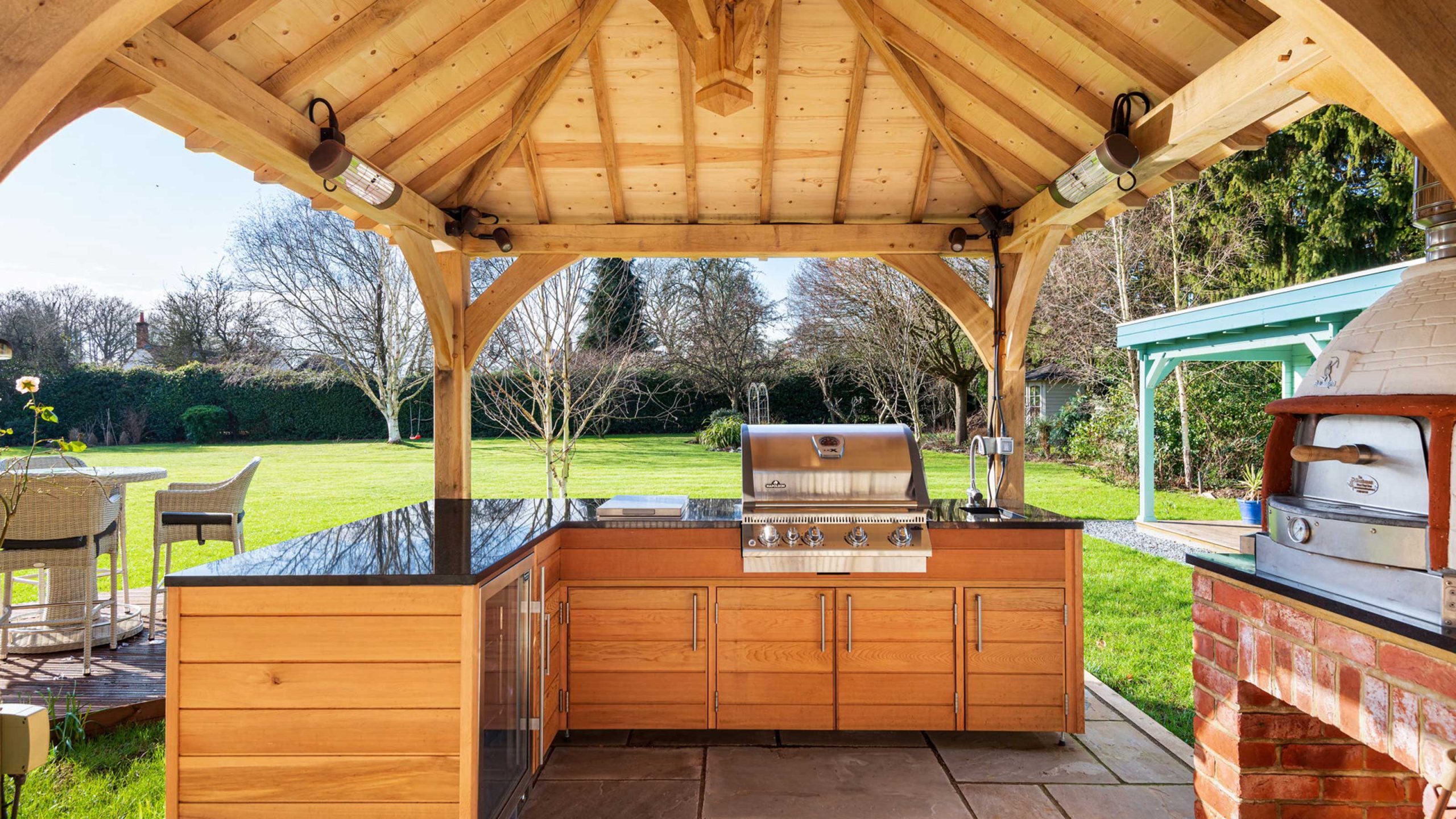 Garden Covered Outdoor Grilling Station Ideas BBQ Shelter Ideas: 10 Covered Cooking Spaces Gardeningetc