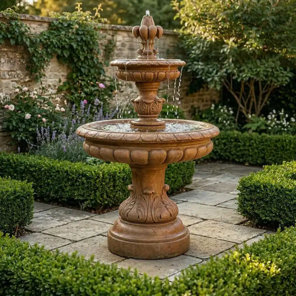Giglio Two Tier Fountain - Luxury Fountains for Your Home, Garden or Business