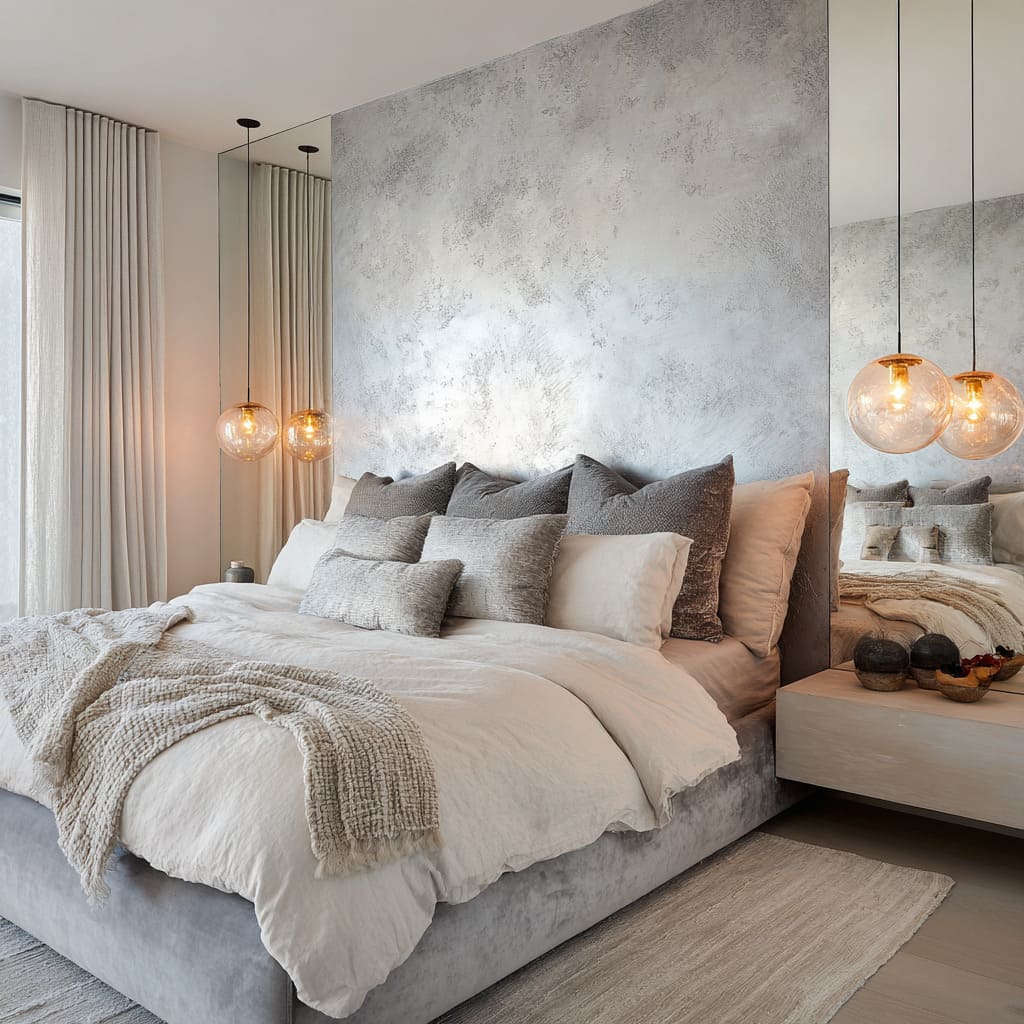 Grey and Silver Bedroom Ideas for Modern Calm Luxury | FH