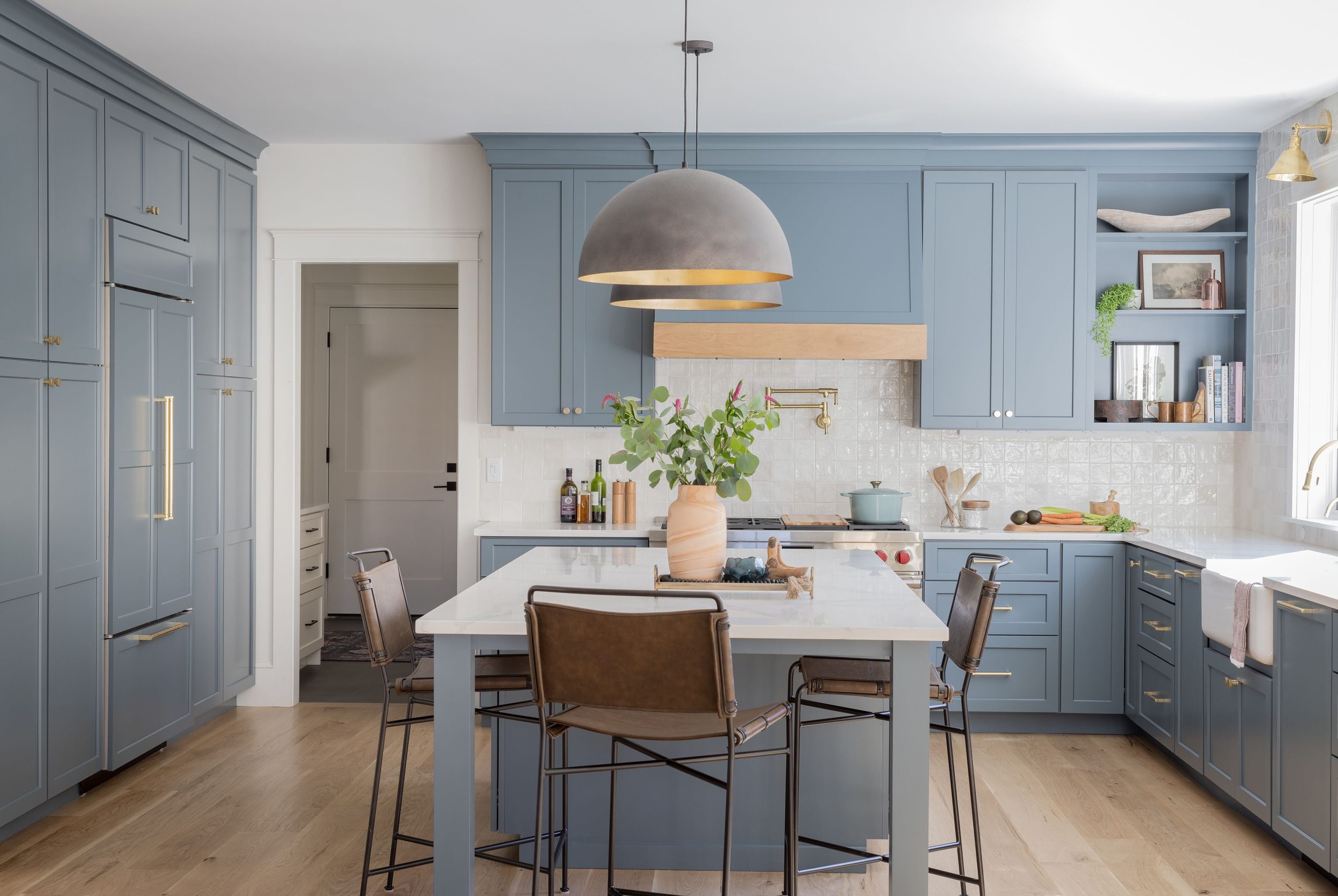 Home design ideas: Slate blue cabinets for the kitchen