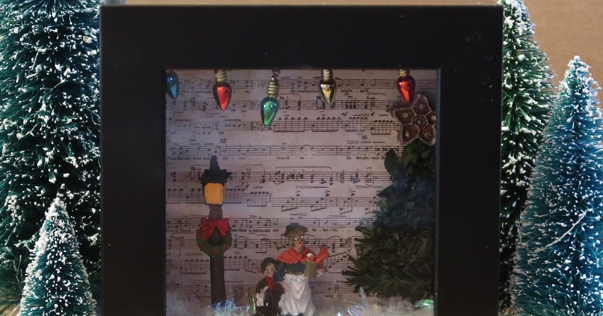 Ink Stains: Christmas Shadow Box #1