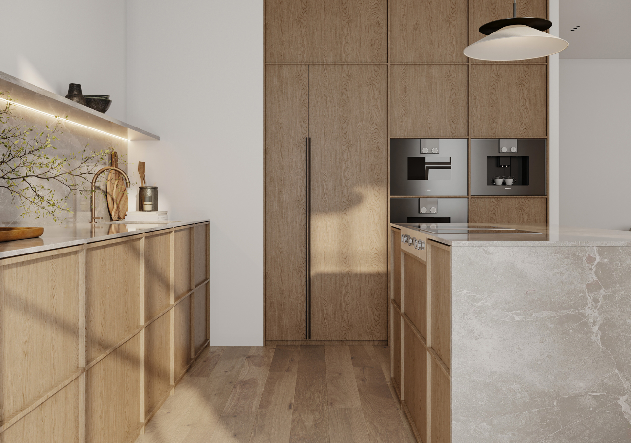 Light Oak Japandi: A Modern Kitchen Style