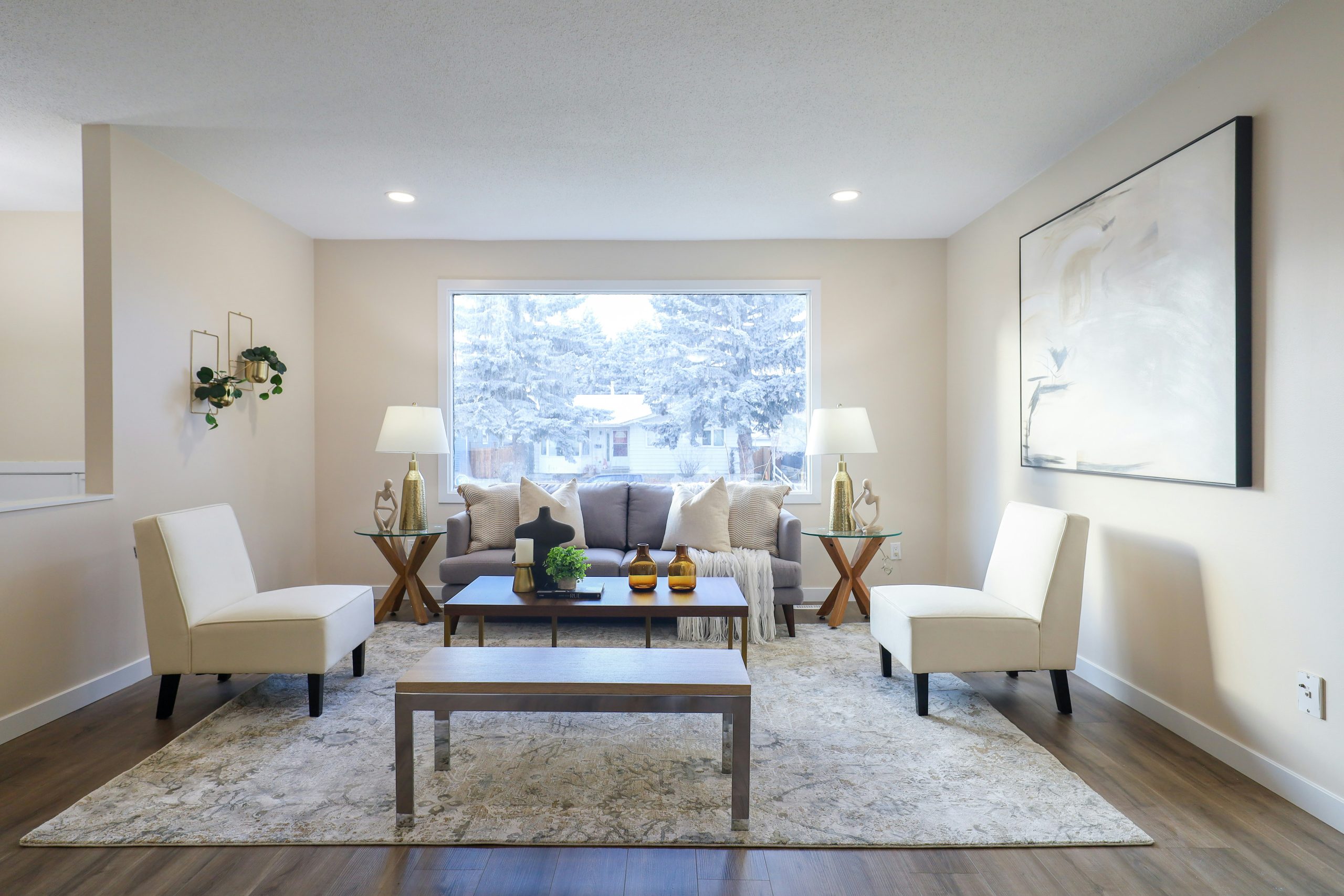 living room staging