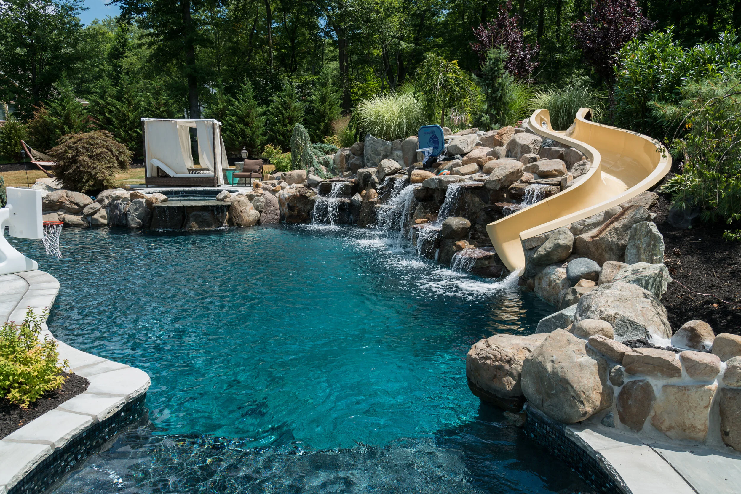 Luxury Custom Inground Pools & Spas Northern NJ | Call For Estimate — K & C Land Design & Construction
